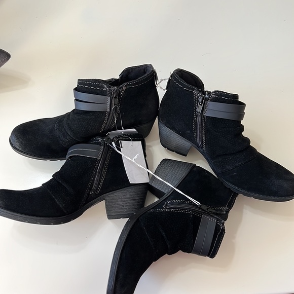 New! Earth Origins Oakland Odel Suede Zipper Ankle Boot black - Picture 13 of 13